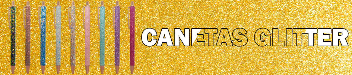 Canetas Glitter (Sem Área Para Gravação)