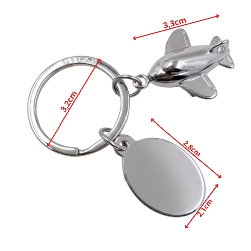 Chaveiro Avião Em Metal-D009912