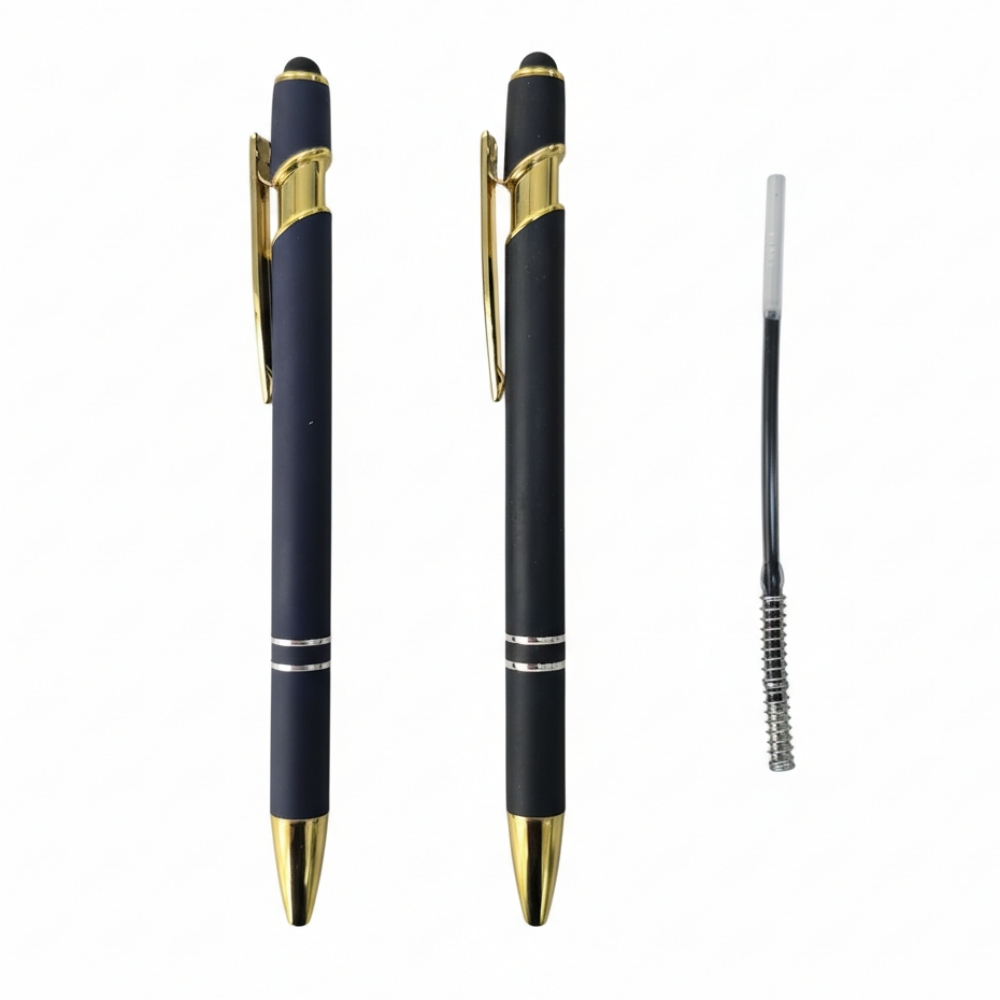 CANETA ESFEROGRÁFICA DE METAL COM PONTA TOUCH-HC001BGD