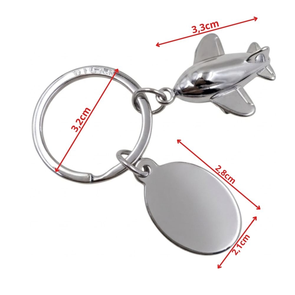 Chaveiro Avião Em Metal-D009912
